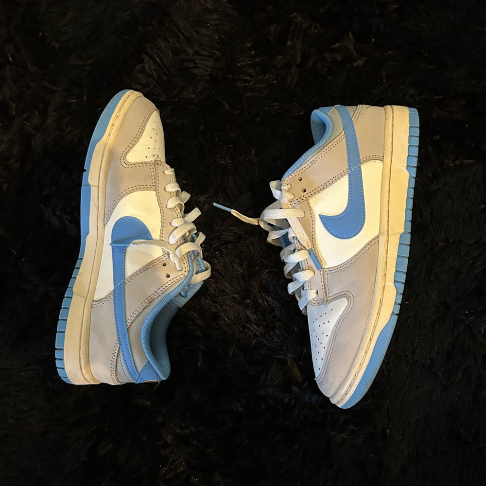 blue and grey nike dunks size 8.5W/7M